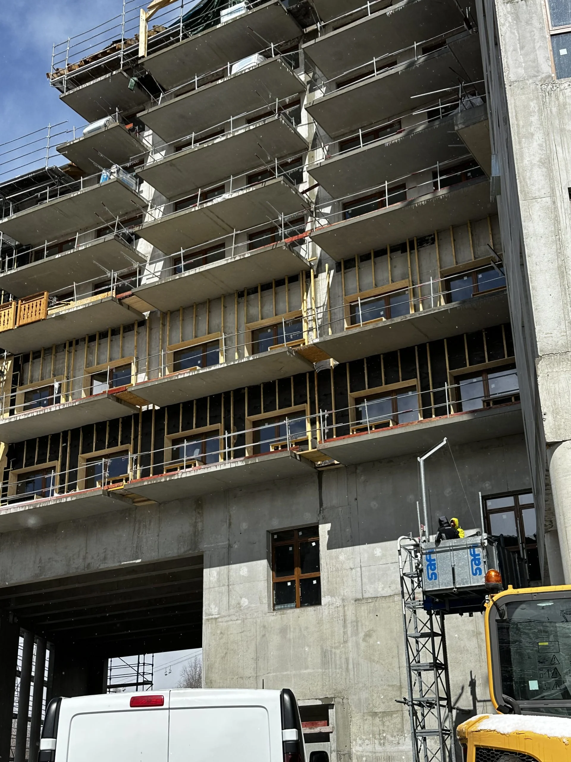 bardage sur un bâtiment Les Deux Alpes